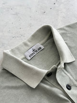 00's Stone Island Patch Logo Polo Shirt (M)