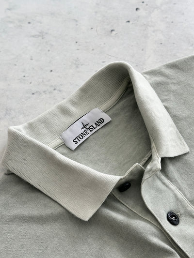 00's Stone Island Patch Logo Polo Shirt (M)