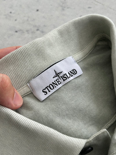 00's Stone Island Patch Logo Polo Shirt (M)