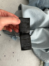 Balenciaga Raw Edge Spell Out Denim Shirt (L)