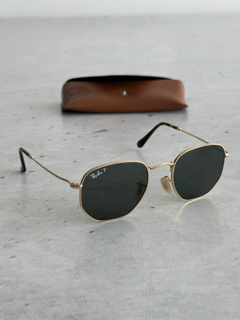 Ray Ban Hexagonal polarised Sunglasses (One Size)