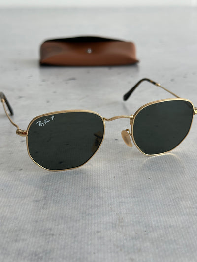 Ray Ban Hexagonal polarised Sunglasses (One Size)
