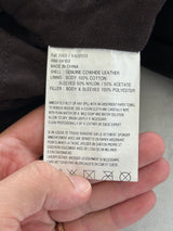 Vintage Timberland contrast stitch leather bomber jacket (M)