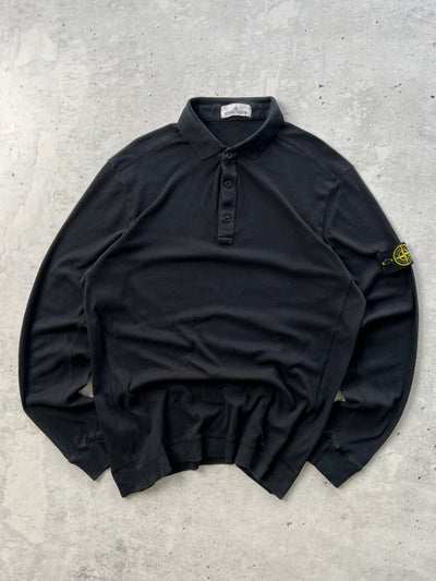 Stone Island Cotton Long Sleeve Polo Shirt (XXL)