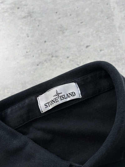 Stone Island Cotton Long Sleeve Polo Shirt (XXL)