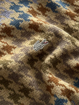 80's Chemise Lacoste patterned Crewneck Jumper (M)