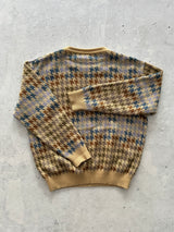 80's Chemise Lacoste patterned Crewneck Jumper (M)