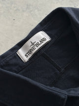 Stone Island Front Pocket Long Sleeve Polo Shirt (M)