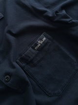Stone Island Front Pocket Long Sleeve Polo Shirt (M)