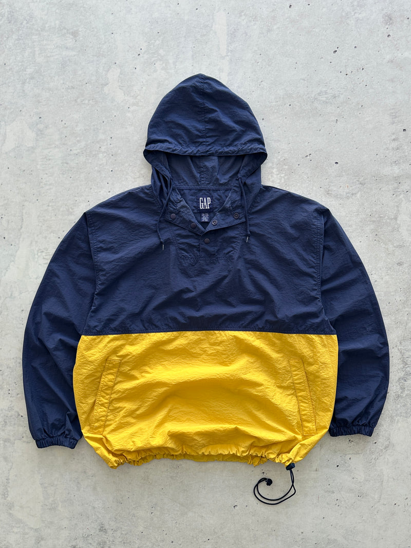 90's GAP Two Tone Pullover Hooded Jacket (XL)
