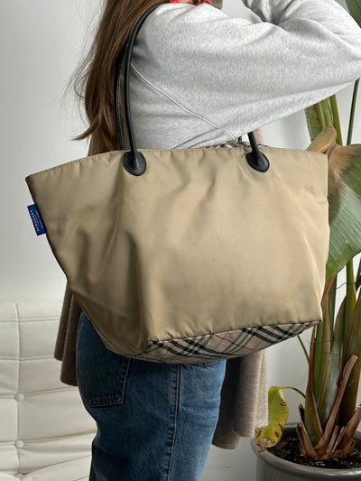 Burberry Blue Label Nova Check Tote Bag (One Size)