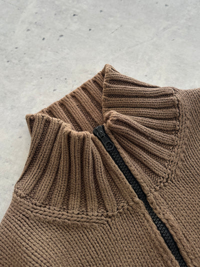 AW/06 Stone Island Chunky Knit 1/4 Zip Jumper (S)
