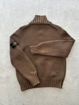 AW/06 Stone Island Chunky Knit 1/4 Zip Jumper (S)
