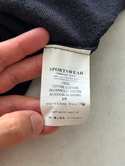 SS/08 Stone Island Nylon Hood Zip Up Knit Hoodie (M)