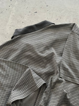 90's YSL textured Patterned Polo Shirt (XL)