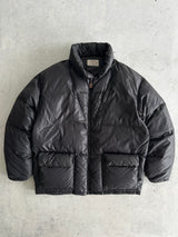 90's Armani Jeans Down Fill Zip Up Puffer Jacket (XL)