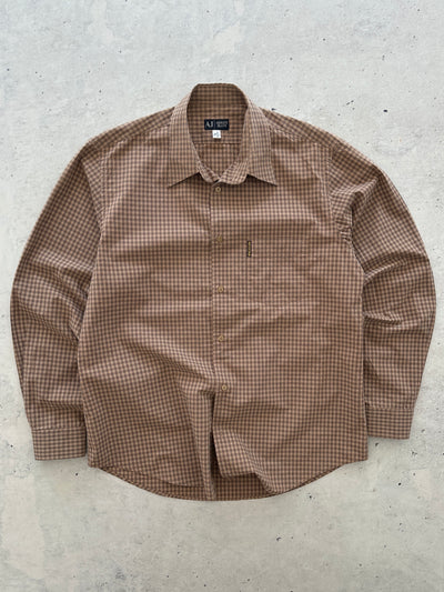 00's Armani Jeans Checked Shirt (XL)