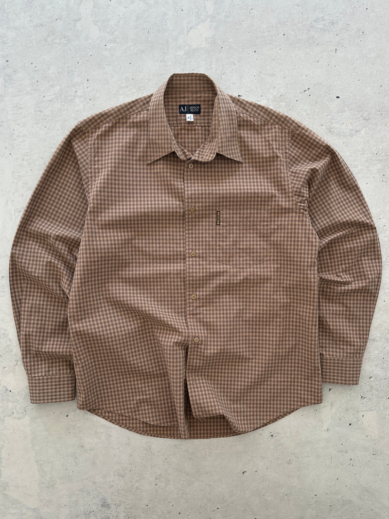 00's Armani Jeans Checked Shirt (XL)