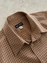 00's Armani Jeans Checked Shirt (XL)