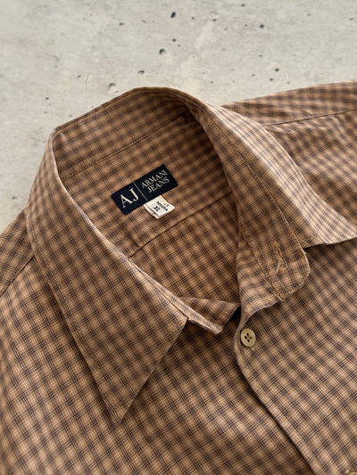 00's Armani Jeans Checked Shirt (XL)