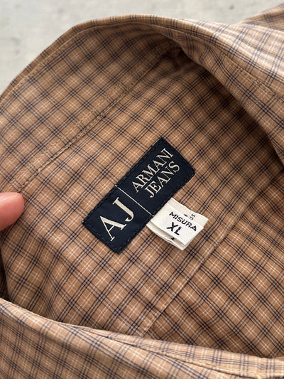 00's Armani Jeans Checked Shirt (XL)