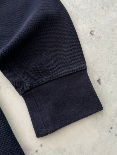00's Burberry Nova Check Long Sleeve Polo Shirt (M)