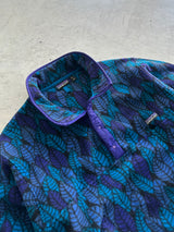 90's Patagonia Patterned leaf / spears Pullover Fleece (XL)