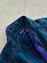 90's Patagonia Patterned leaf / spears Pullover Fleece (XL)