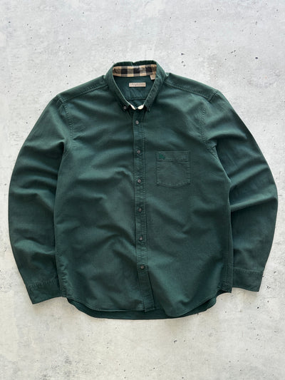 00's Burberry Brit Nova Check heavyweight Shirt (XL)