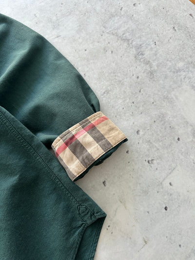00's Burberry Brit Nova Check heavyweight Shirt (XL)