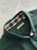 00's Burberry Brit Nova Check heavyweight Shirt (XL)