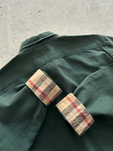 00's Burberry Brit Nova Check heavyweight Shirt (XL)
