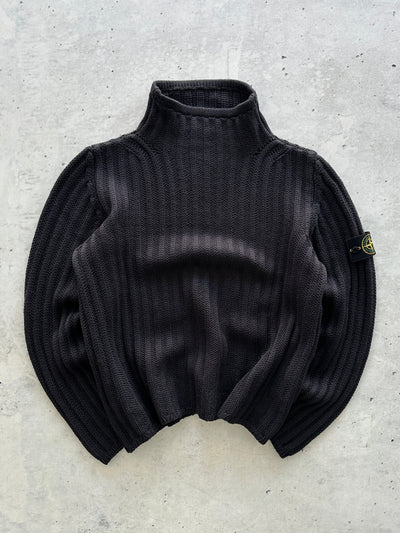 AW/99 Stone Island Chunky Wool ribbed Knit Jumper (S)