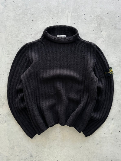 AW/99 Stone Island Chunky Wool ribbed Knit Jumper (S)