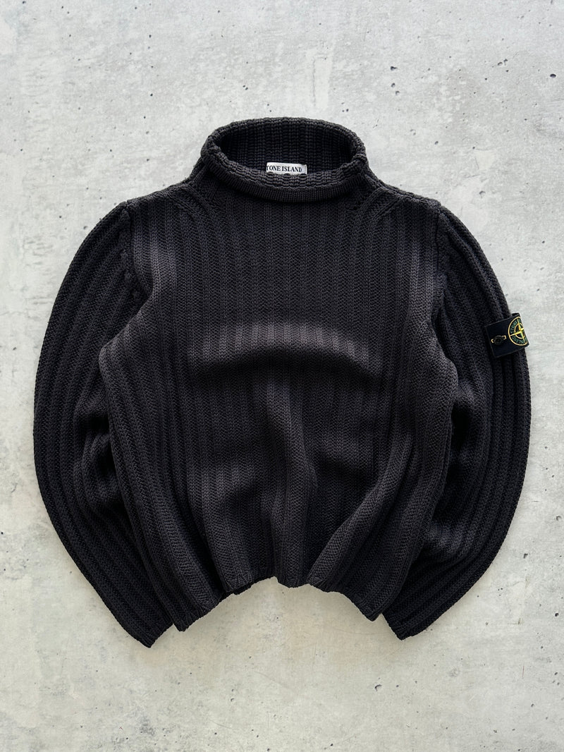 AW/99 Stone Island Chunky Wool ribbed Knit Jumper (S)