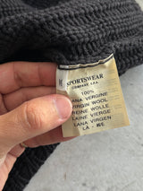 AW/99 Stone Island Chunky Wool ribbed Knit Jumper (S)