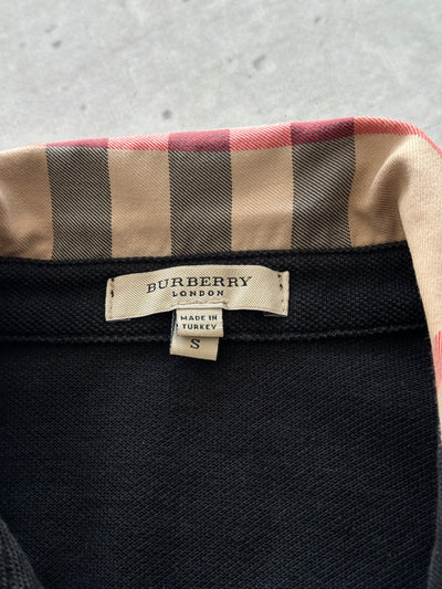 Burberry Nova Check Long Sleeve Polo Shirt (Women's S)