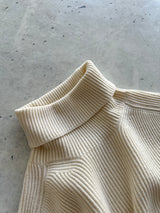 AW/18 Stone Island Ribbed Wool Knit Turtle Neck Jumper (S)