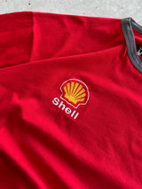 Vintage Ferrari Shell Embroidered T Shirt (L)