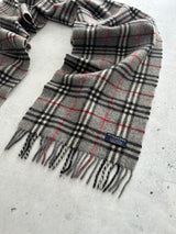 Vintage Burberry Nova Check Wool Scarf (One Size)