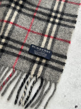 Vintage Burberry Nova Check Wool Scarf (One Size)