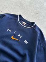 90's Nike Spell Out Swoosh Crewneck Sweatshirt (S)