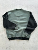 Vintage YSL Wool / Fleece Embroidered Logo Cardigan (L)