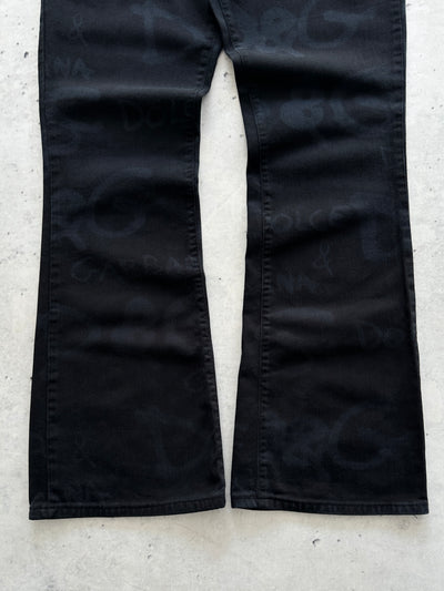 Vintage Dolce & Gabbana all over print Monogram Jeans (Women's W30)