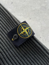 AW/05 Stone Island Ribbed Wool Knit Zip Up Jumper (S)