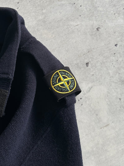 AW/08 Stone Island 1/4 Zip Wool Pullover Jumper (XL)