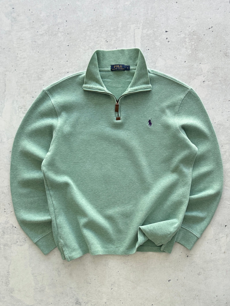 Ralph Lauren 1/4 Zip ribbed Pullover Jumper (S)