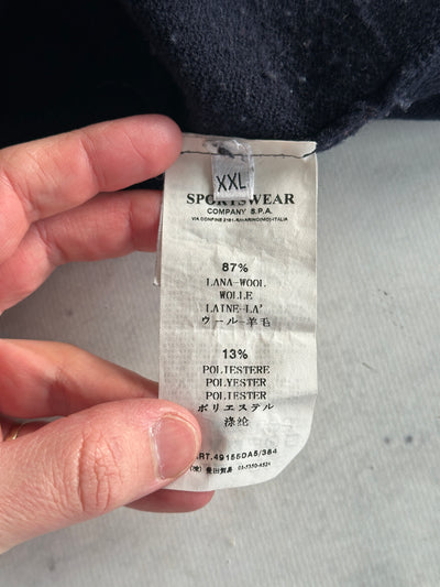 AW/08 Stone Island 1/4 Zip Wool Pullover Jumper (XL)