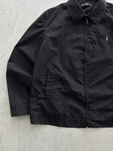 YSL Embroidered Logo Lightweight Zip Up Jacket (L)