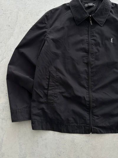 YSL Embroidered Logo Lightweight Zip Up Jacket (L)